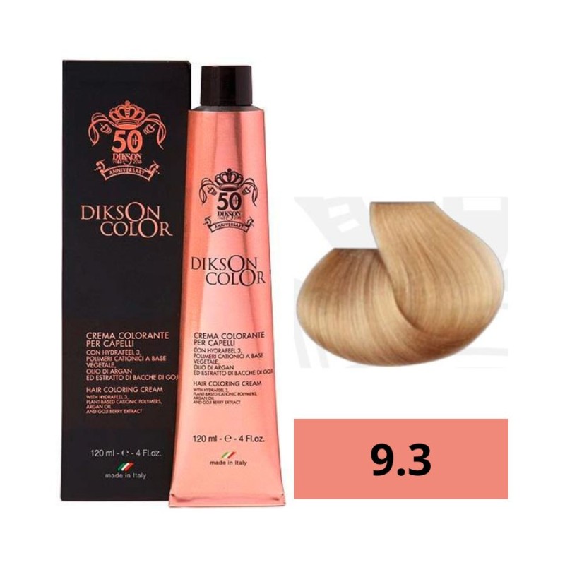 Dikson Tinte Color Anniversary 9.3 Rubio Muy Claro Dorado 120 ml