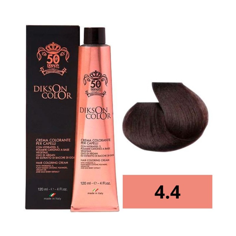 Dikson Tinte Color Anniversary 4.4 Castaño Cobrizo 120 Ml