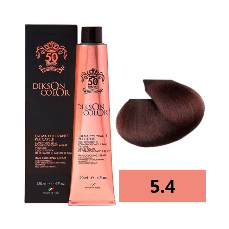 Dikson Tinte Color Anniversary 5.4 Castaño Cobrizo Claro 120 Ml