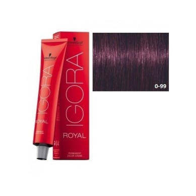 SCHWARZKOPF TINTE IGORA ROYAL 0-99 TONO DE MEZCLA VIOLETA