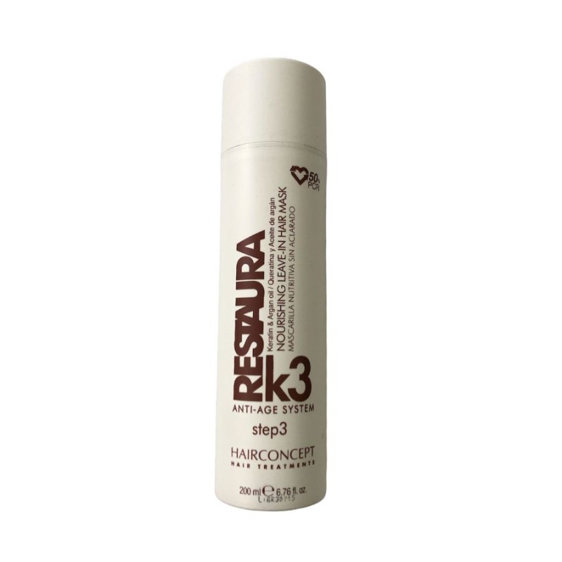 Hairconcept Restaura K3 Mascarilla Nutritiva Sin Aclarado 200 ml