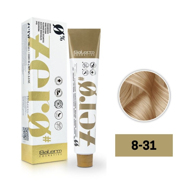 Salerm Tinte Zero Color 8-31 Rubio Claro Beige 100 ml