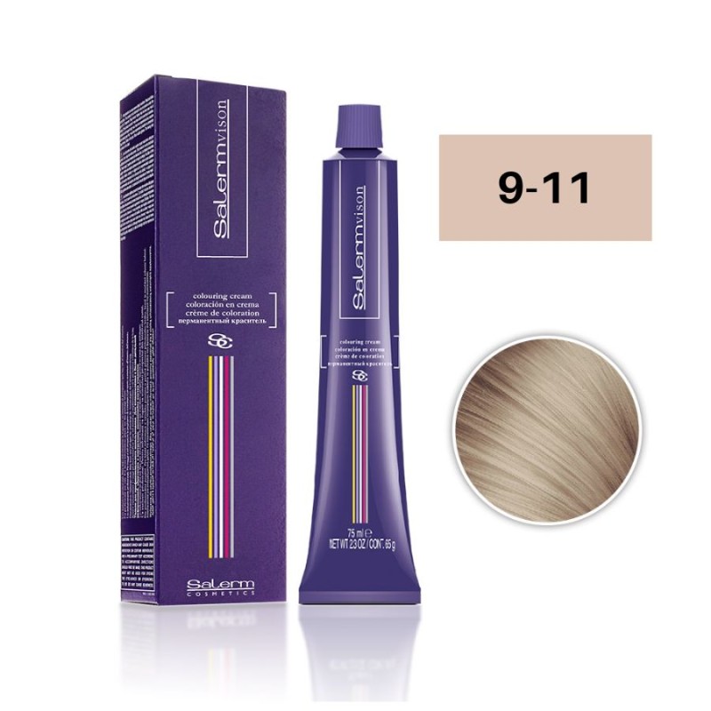 Salerm Tinte Salermvison 9-11 Rubio Extra Claro Ceniza Intenso 75 ml