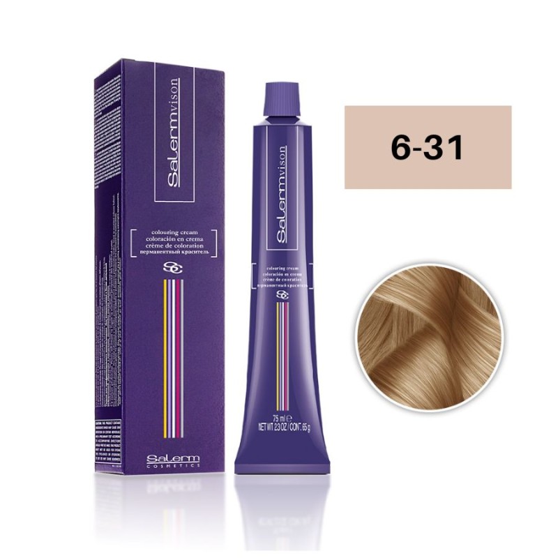 Salerm Tinte Salermvison 6-31 Rubio Oscuro Beige 75 ml