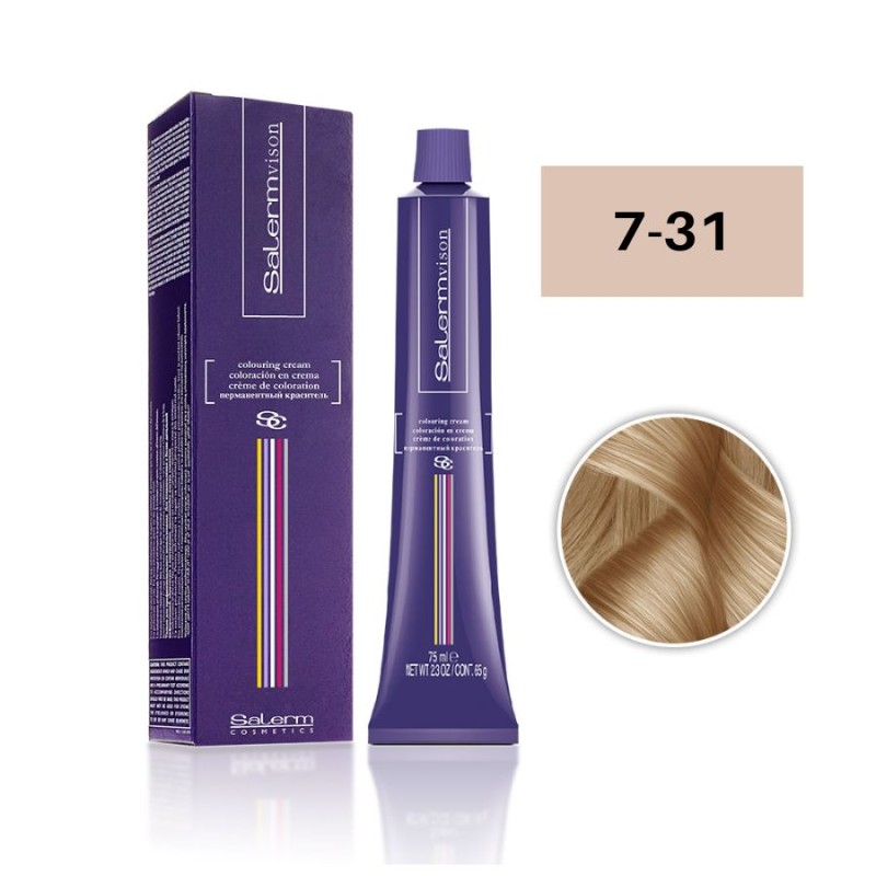 Salerm Tinte Salermvison 7-31 Rubio Medio Beige 75 ml