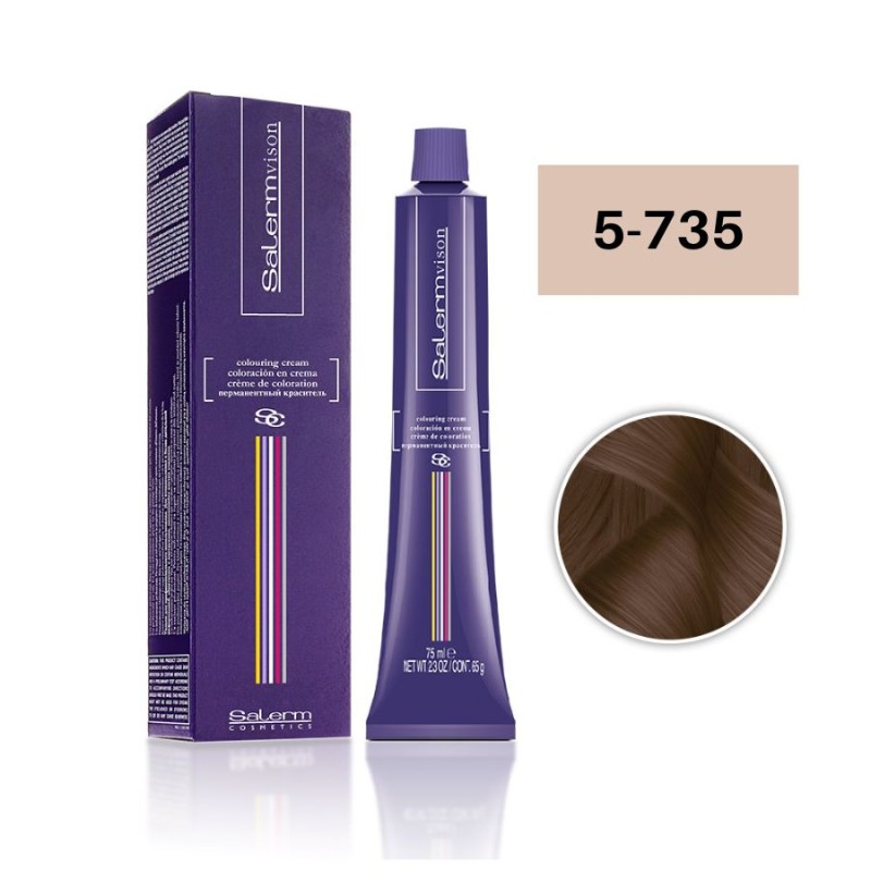 Salerm Tinte Salermvison 5-735 Castaño Claro Chocolate Brasil 75 ml