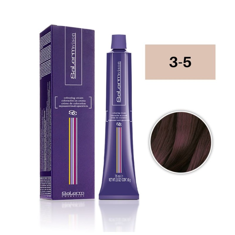 Salerm Tinte Salermvison 3-5 Castaño Oscuro Caoba 75 ml