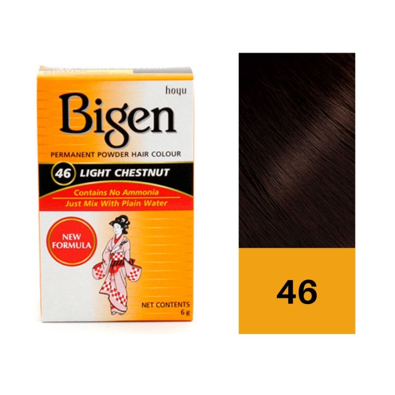 Bigen Tinte en Polvo 46 Castaño Claro 6 Gr