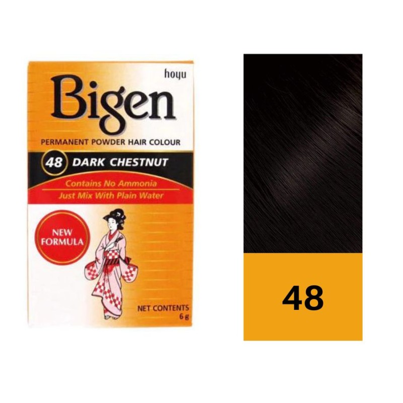 Bigen Tinte en Polvo 48 Castaño Intenso 6 Gr