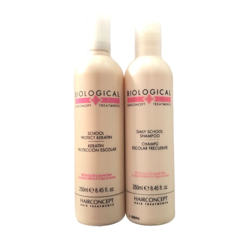 HC Hairconcept Biological Pack champu escolar frecuente + keratin proteccion escolar