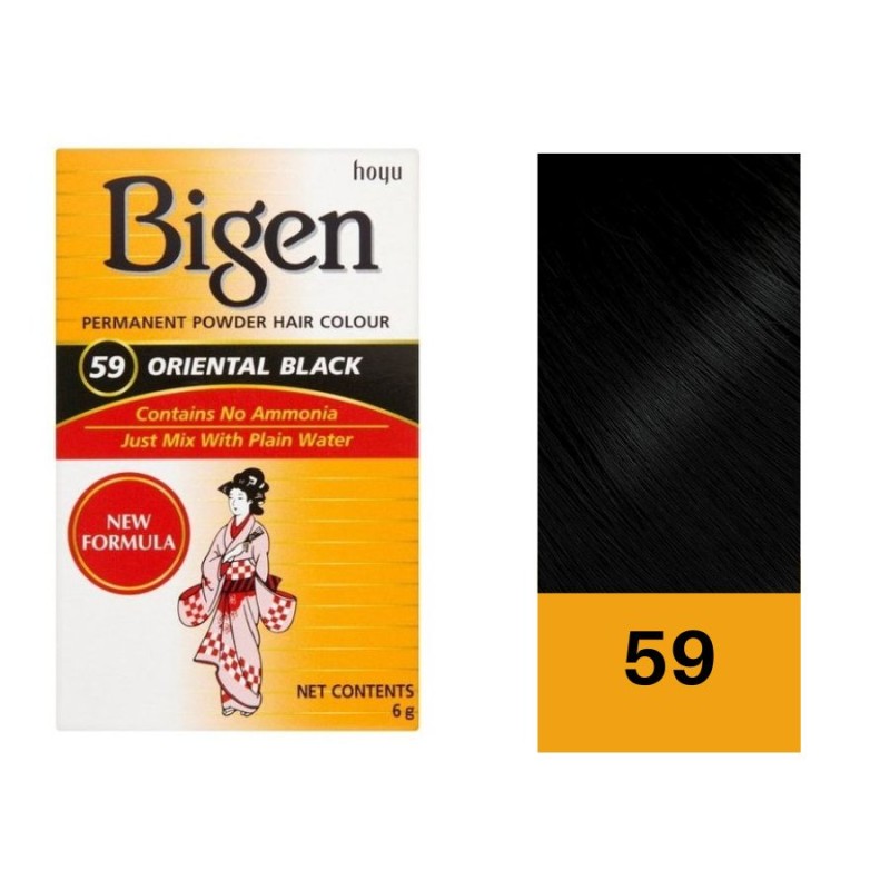 Bigen Tinte en Polvo 59 Oriental Black 6 Gr