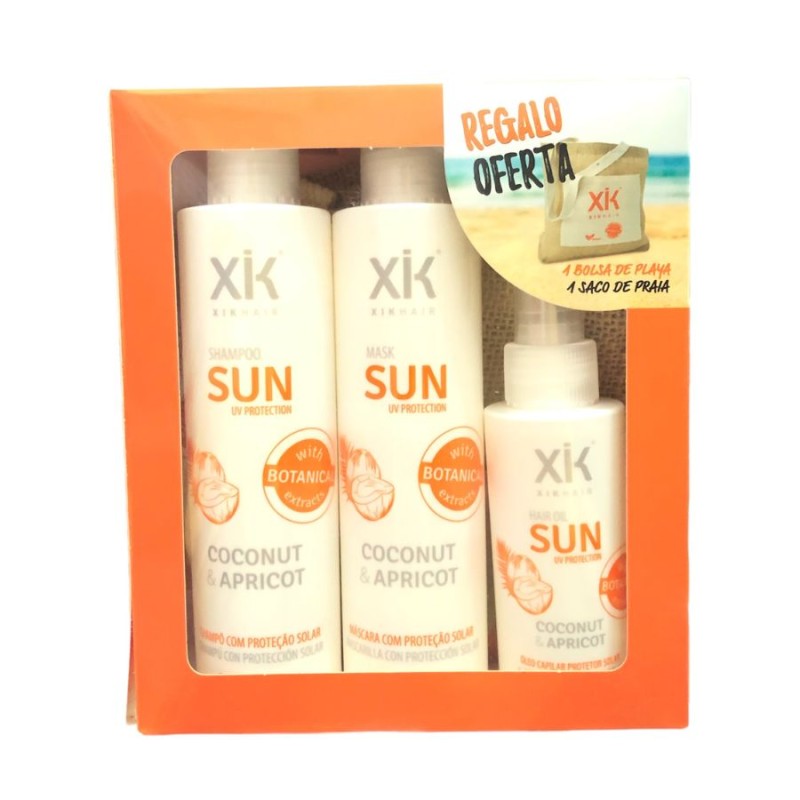 Xik Hair Pack Sun Protección Solar con Regalo Bolsa de Playa