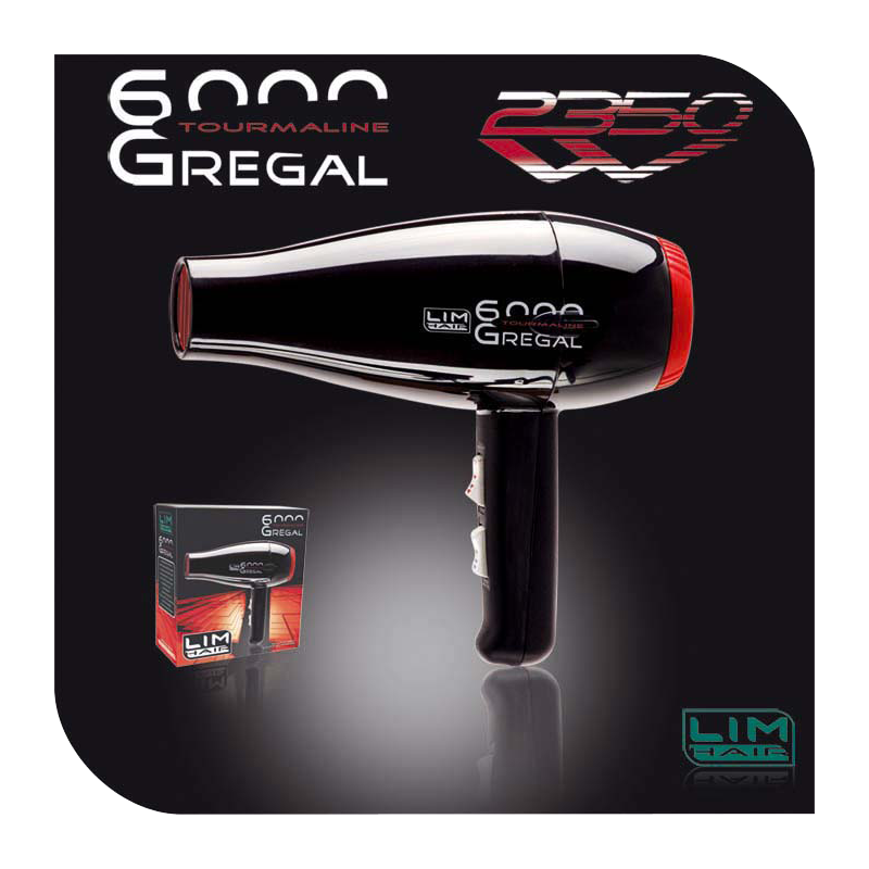 LIM HAIR Secador 6000 Gregal tourmaline NEGRO