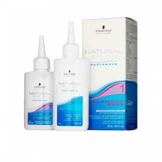 SCHWARZKOPF Natural styling glamour wave. Kit completo de permanente nº 1 cabellos naturales