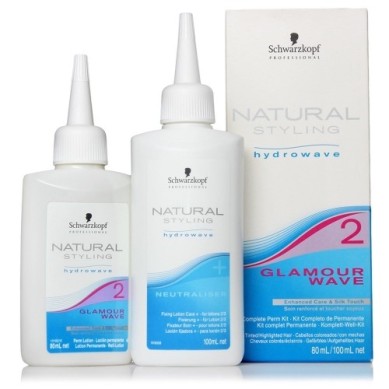 SCHWARZKOPF Natural styling glamour wave. Kit completo de permanente nº 2 cabellos coloreados/con mechas