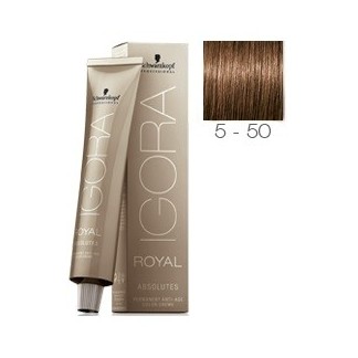 SCHWARZKOPF IGORA ROYAL ABSOLUTES 5-50 CASTAÑO CLARO DORADO NATURAL + OXIGENADA 30 VOL