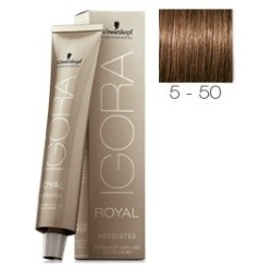 SCHWARZKOPF IGORA ROYAL ABSOLUTES 5-50 CASTAÑO CLARO DORADO NATURAL + OXIGENADA 30 VOL