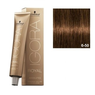 SCHWARZKOPF IGORA ROYAL ABSOLUTES 6-50 RUBIO OSCURO DORADO NATURAL + OXIGENADA 30 VOL.