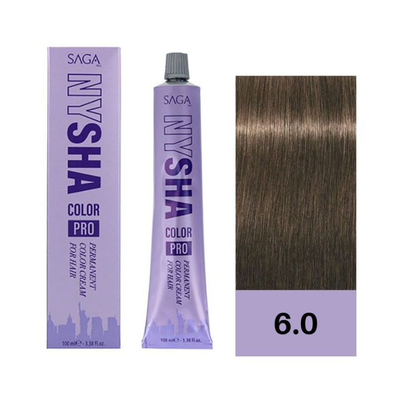 Saga Nysha Color Pro Tinte 6-0 Rubio Oscuro 100 ml