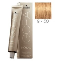 SCHWARZKOPF IGORA ROYAL ABSOLUTES 9-50 RUBIO MUY CLARO DORADO NATURAL + OXIGENADA 30 VOL.