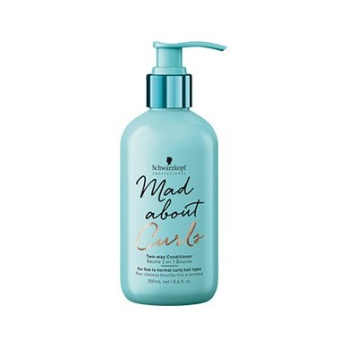 SCHWARZKOPF Mad about Curls, Balsamo acondicionador 2 en 1, 250 ml