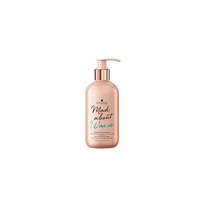 SCHWARZKOPF Mad sbout Waves, Champu sin sulfatos para cabello ondulado 300 ml