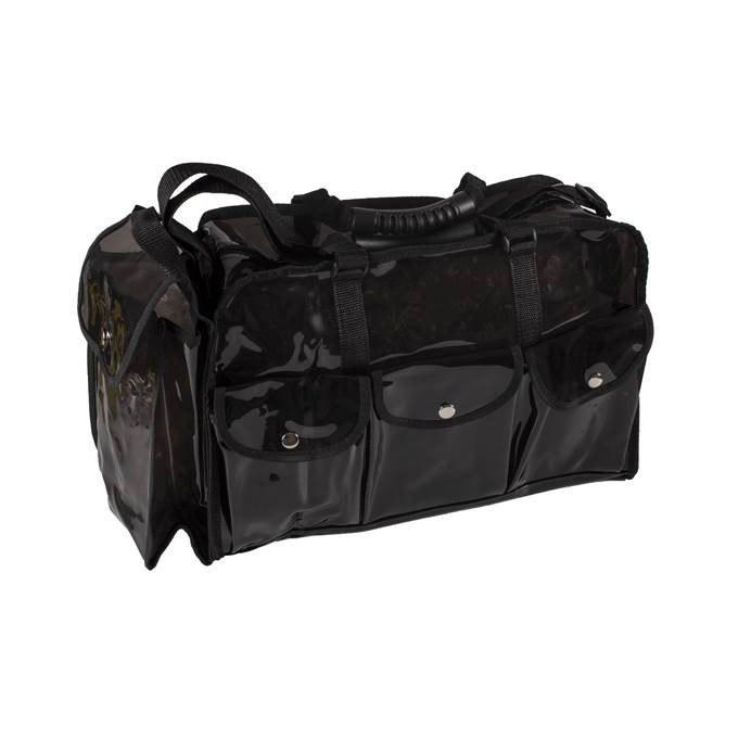 D'ORLEAC BOLSA BANDOLERA NEGRA TRANSPARENTE