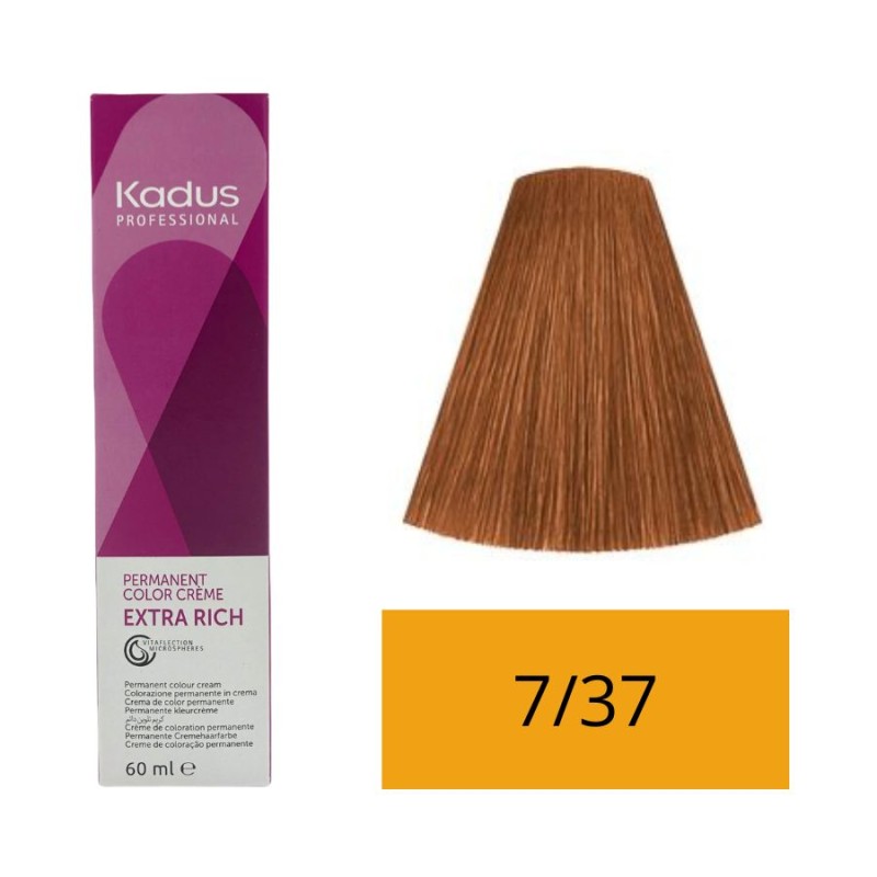 Kadus Tinte 7/37 Rubio Medio Dorado Marrón 60 ml