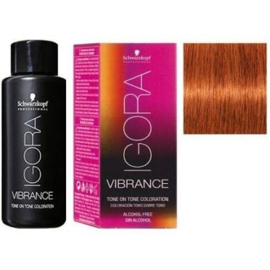 7-77 IGORA VIBRANCE SCHWARZKOPF RUBIO MEDIO COBRIZO INTENSO (sin alcohol) 60 ml