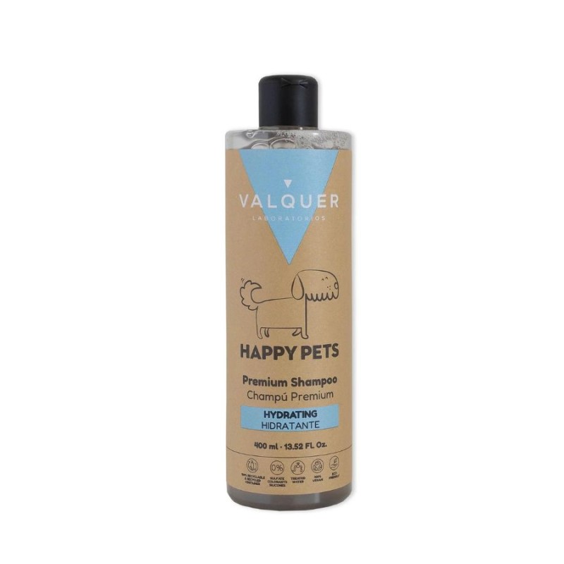 Valquer Happy Pets Premium Champú Hidratante Mascotas 400 ml