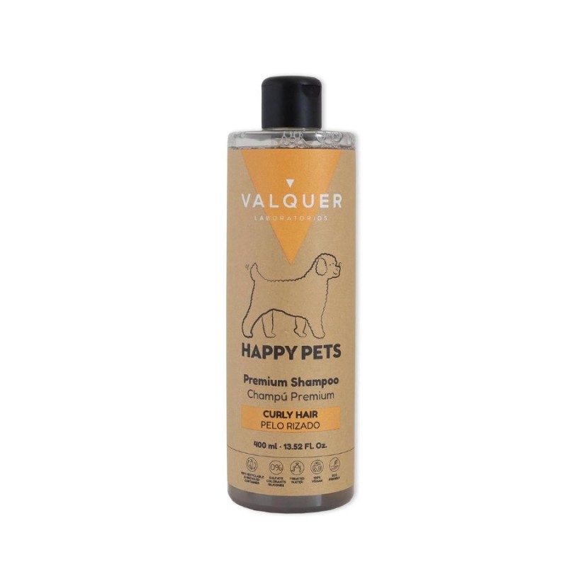 Valquer Happy Pets Premium Champú Mascotas Pelo Rizado 400 ml
