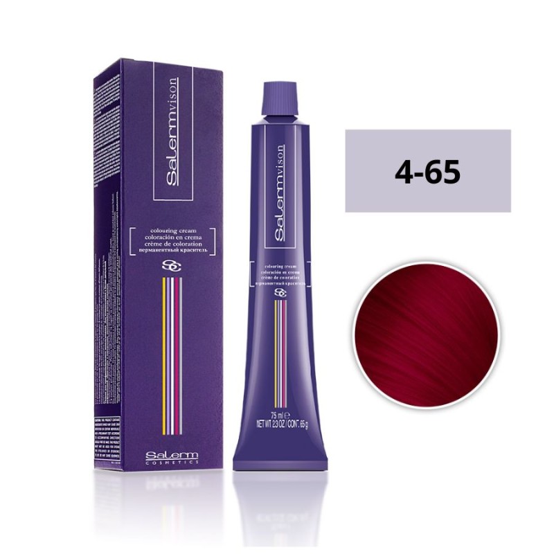 Salerm Tinte Salermvison 4-65 Castaño Rojizo Caoba 75ml