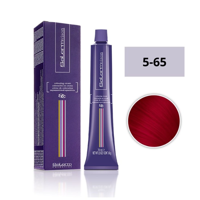 Salerm Tinte Salermvison 5-65 Castaño Claro Rojizo Caoba 75ml