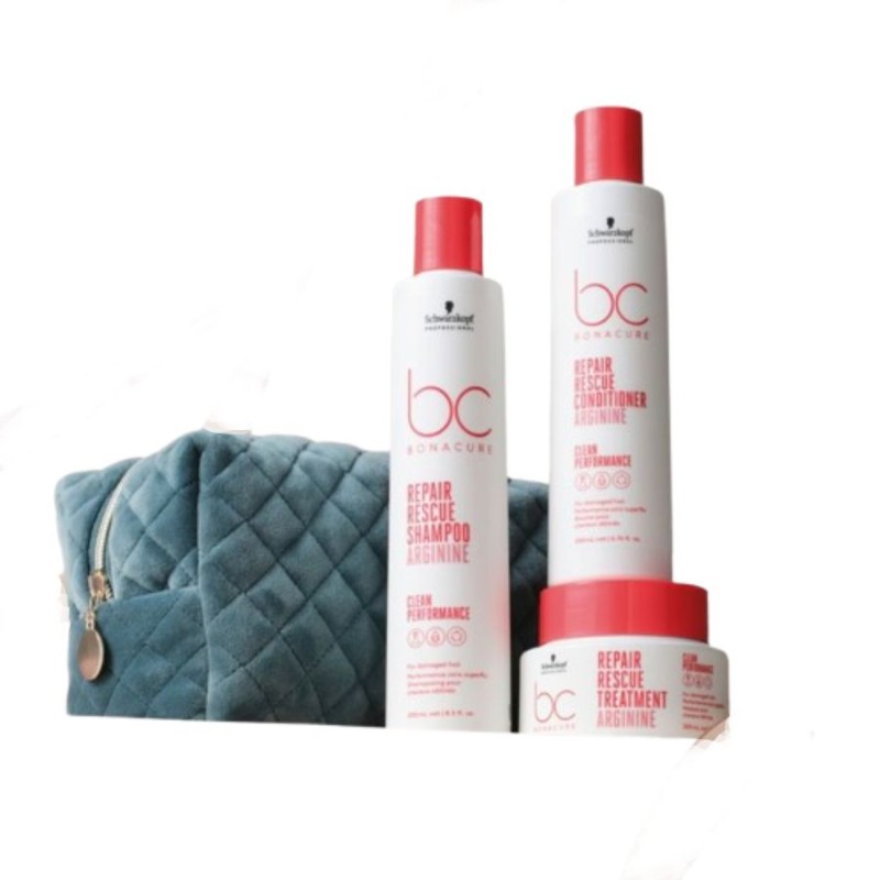 Schwarzkopf Xmas Pack Repair Rescue 3 Productos + Regalo Neceser