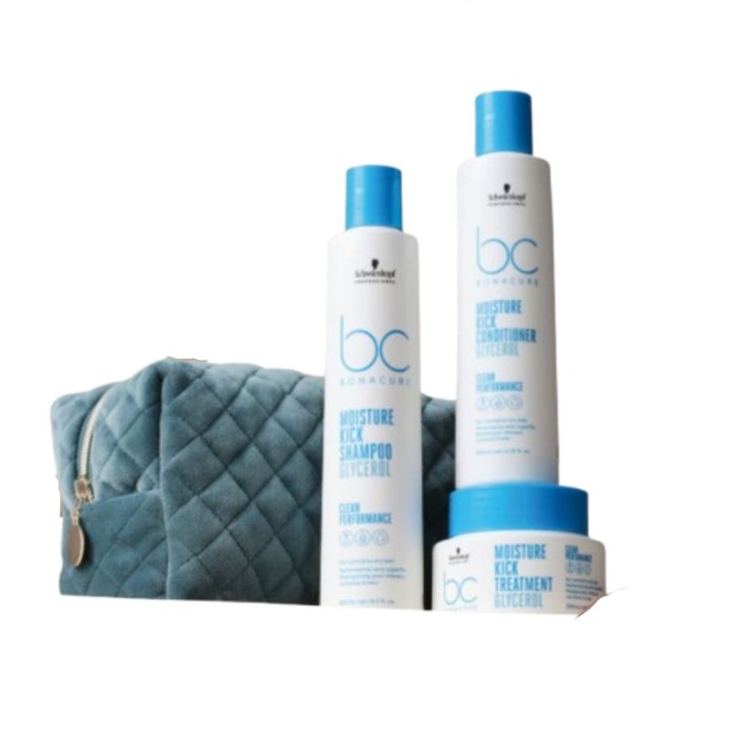 Schwarzkopf Xmas Pack Moisture Kick 3 Productos + Regalo Neceser