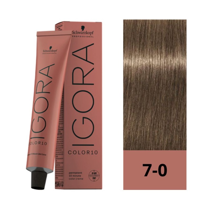 Schwarzkopf Igora Color10 7-0 Rubio Medio Natural 60 ml