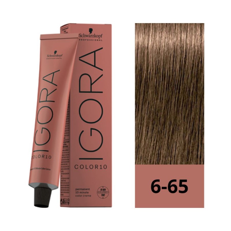 Schwarzkopf Igora Color10 6-65 Rubio Oscuro Marrón Dorado 60 ml