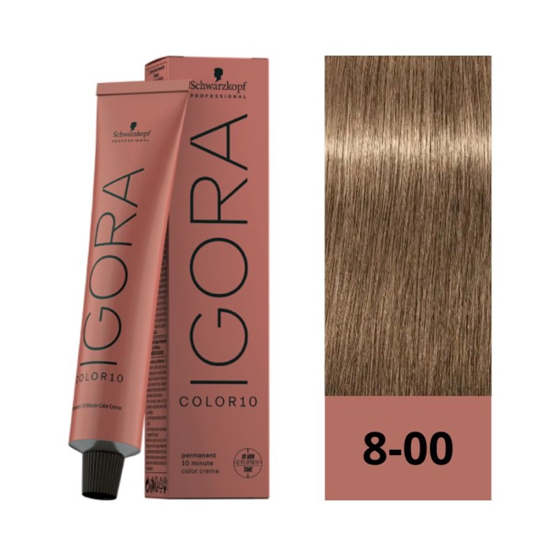 Schwarzkopf Igora Color10 8-00 Rubio Claro Natural Intenso 60 ml