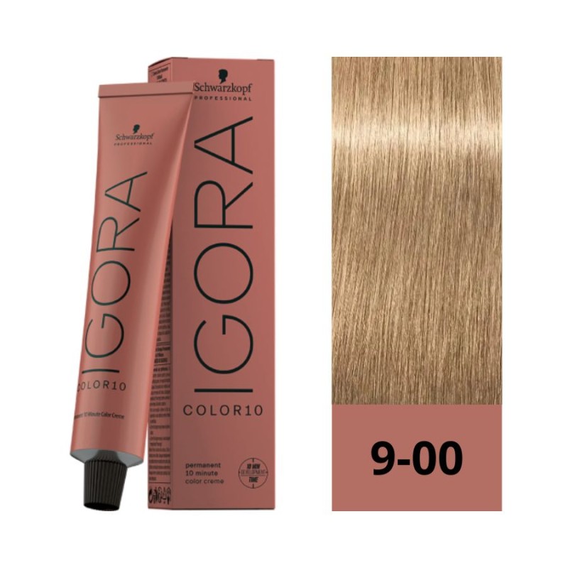Schwarzkopf Igora Color10 9-00 Rubio Muy Claro Natural Intenso 60 ml