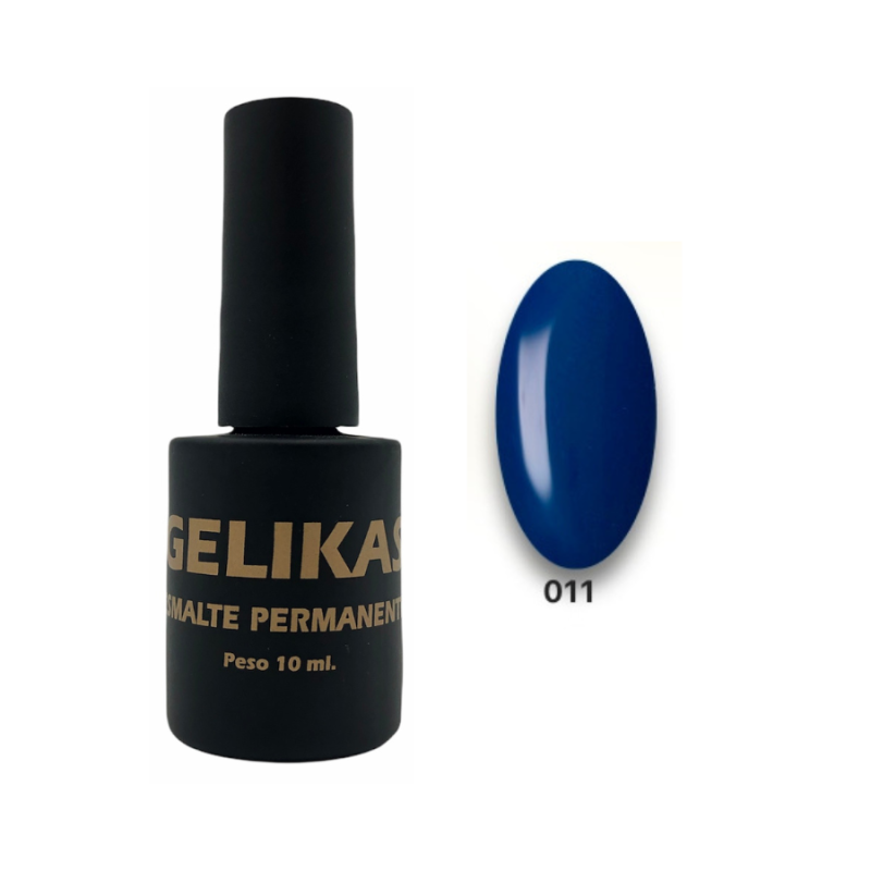 Uñikas Gelikas Esmalte Permanente N 11 Azul Marino 10 ml