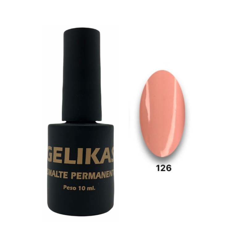 Uñikas Gelikas Esmalte Permanente N 126 Rosa Francés 10 ml