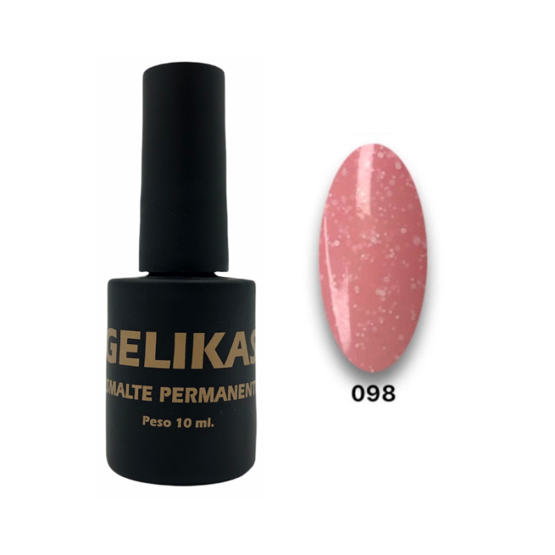 Uñikas Gelikas Esmalte Permanente N 098 Rosa Brillo 10 ml