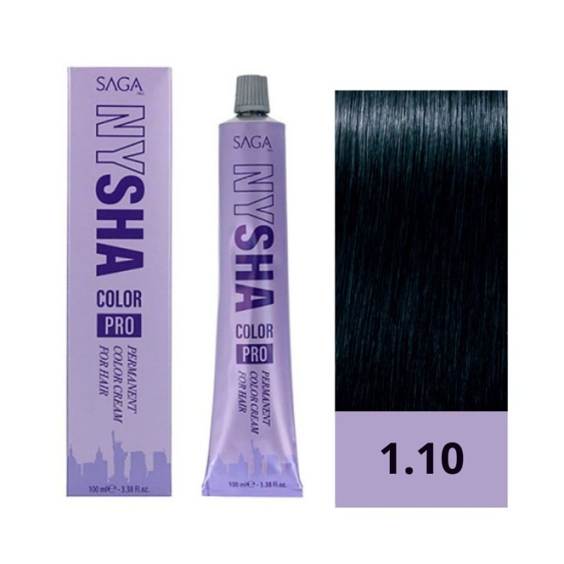 Saga Nysha Tinte Color Pro 1.10 Negro Azulado 100 ml