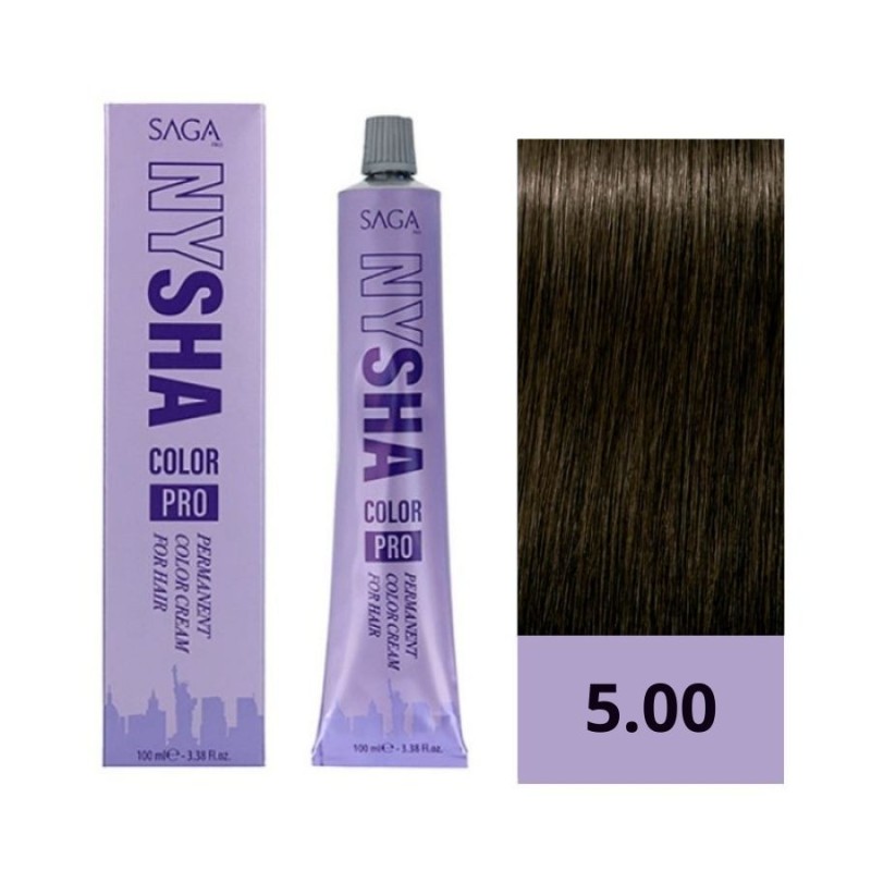 Saga Nysha Tinte Color Pro 5.00 Castaño Claro Intenso 100 ml