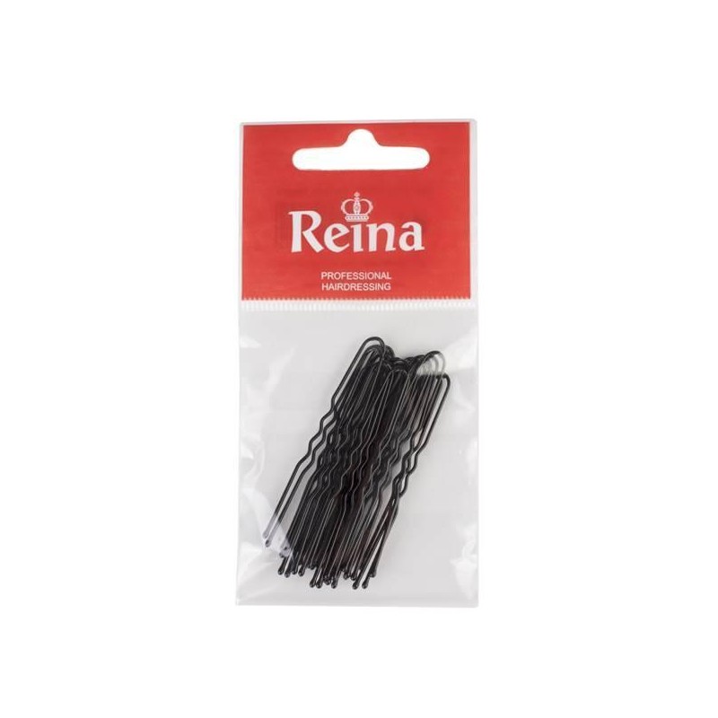 Reina Horquillas Invisibles Negras Fuertes con bolita