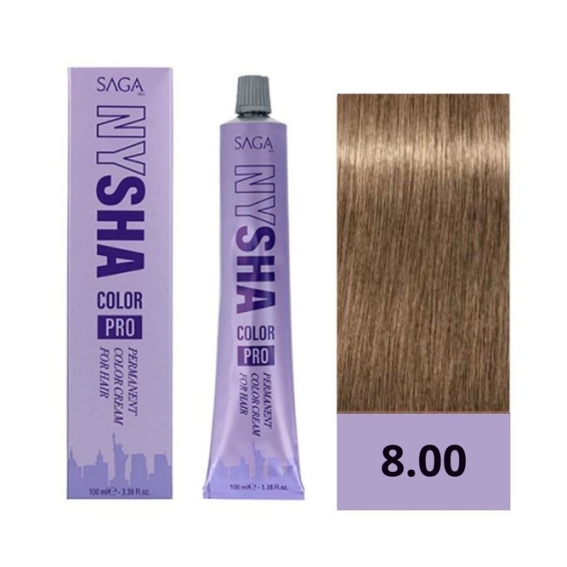 Saga Nysha Tinte Color Pro 8.00 Rubio Claro Intenso 100 ml