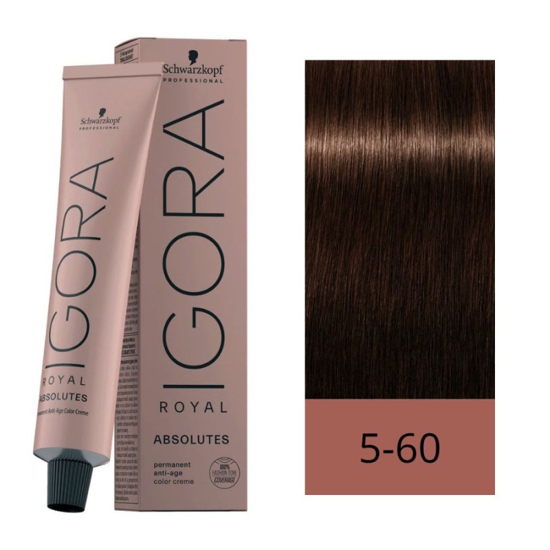 Schwarzkopf Igora Royal Absolutes 5-60 Castaño Claro Chocolate Natural 60 ml