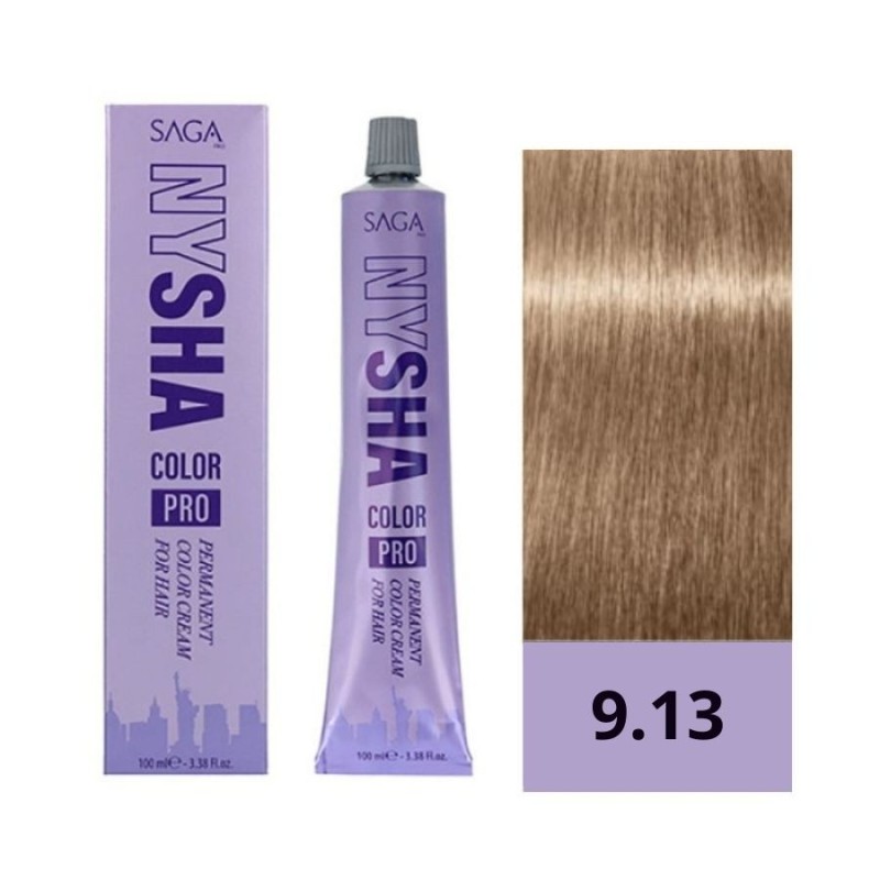 Saga Nysha Tinte Color Pro 9.13 Rubio Clarísimo Beige 100 ml