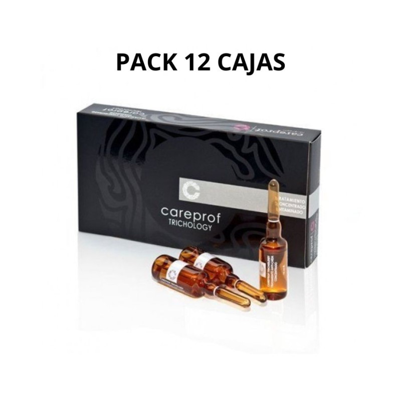 Careprof Pack 12 Ampollas Tratamiento Vitaminico 8x10 ml
