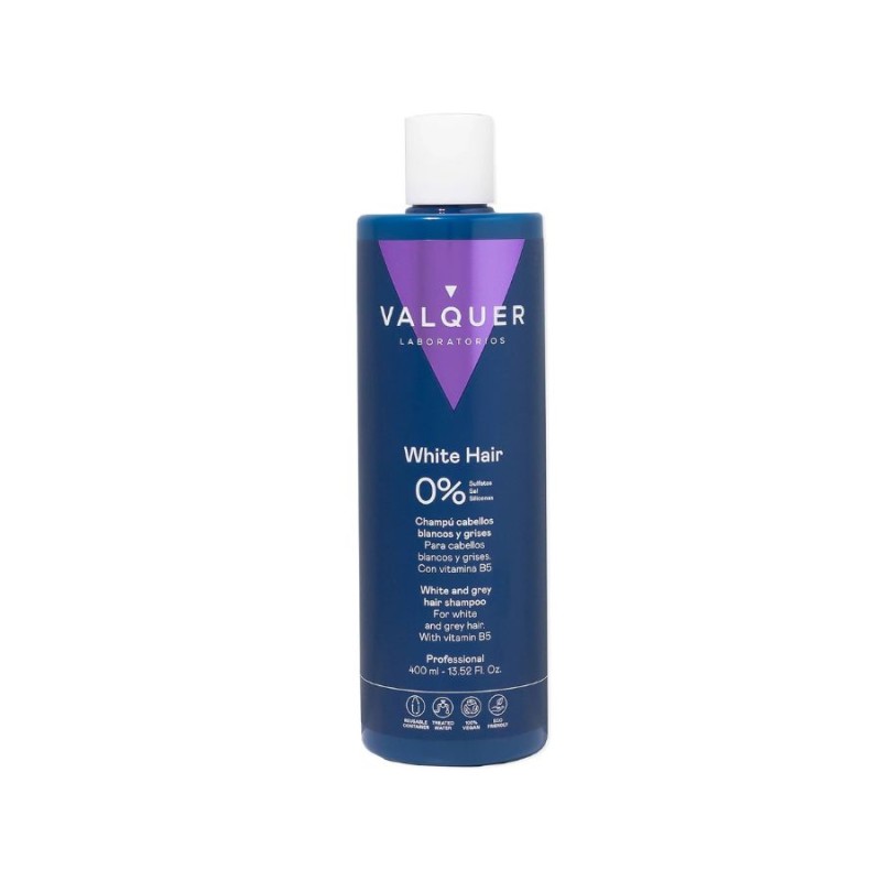 Valquer Champú Para Cabello Blanco y Gris Anti-Amarillo 400 ml